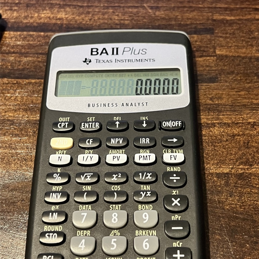 Texas Instruments BA II Plus Business Analyst, With Cover Pre Owned Tested Works - Picture 7 of 7